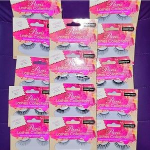Sample Pack of 14 different styles of False eyelashes with adhesive.